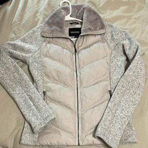 Marmot full zip sweater and down jacket.